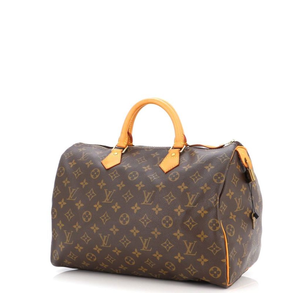 Louis Vuitton Speedy Handbag Monogram Canvas 35 Brown - Picture 3 of 10